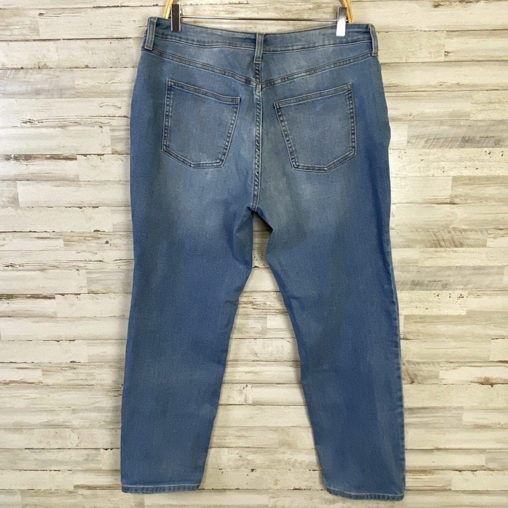 Lauren Conrad Jeans Women 16L Blue Denim Light Wash Distressed Boyfriend Grunge - Picture 2 of 12